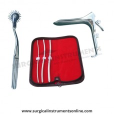 Hegar uterine dilator 3 pieces set,3-4, 5-6, 7-8, pinwheel, grave large